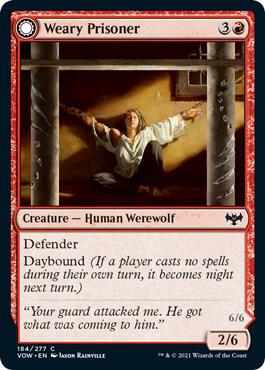 Weary Prisoner // Wrathful Jailbreaker [Innistrad: Crimson Vow]