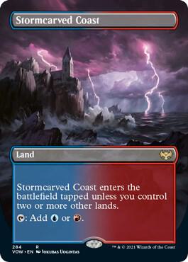Stormcarved Coast (Borderless Alternate Art) [Innistrad: Crimson Vow]