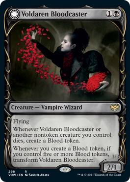Voldaren Bloodcaster // Bloodbat Summoner (Showcase Fang Frame) [Innistrad: Crimson Vow]
