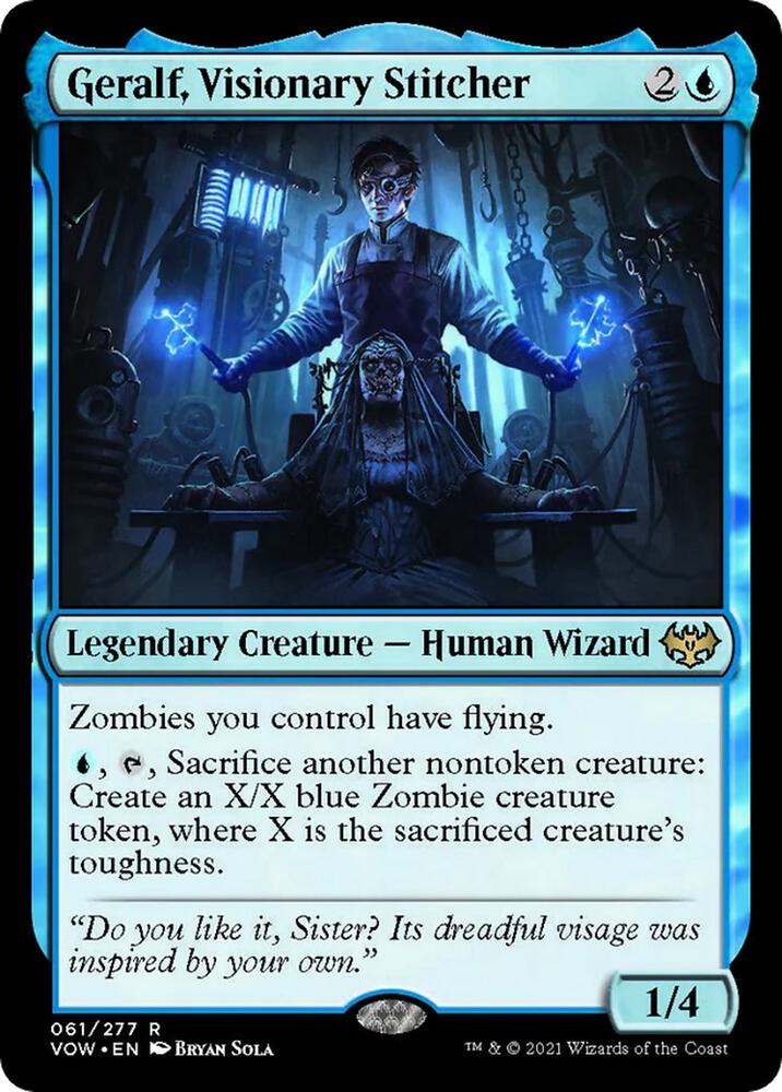 Geralf, Visionary Stitcher [Innistrad: Crimson Vow]