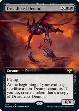 Dreadfeast Demon (Extended Art) [Innistrad: Crimson Vow]