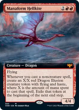 Manaform Hellkite (Extended Art) [Innistrad: Crimson Vow]