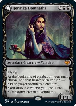 Henrika Domnathi // Henrika, Infernal Seer (Showcase Fang Frame) [Innistrad: Crimson Vow]