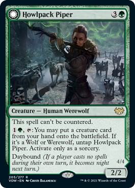 Howlpack Piper // Wildsong Howler [Innistrad: Crimson Vow]