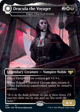 Edgar, Charmed Groom // Edgar Markov's Coffin - Dracula the Voyager // Casket of Native Earth [Innistrad: Crimson Vow]