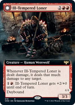 Ill-Tempered Loner // Howlpack Avenger (Extended Art) [Innistrad: Crimson Vow]