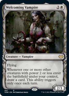 Welcoming Vampire (Showcase Fang Frame) [Innistrad: Crimson Vow]