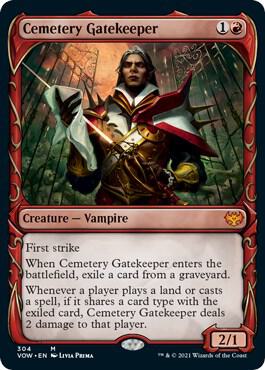 Cemetery Gatekeeper (Showcase Fang Frame) [Innistrad: Crimson Vow]