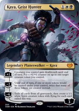 Kaya, Geist Hunter (Borderless) [Innistrad: Crimson Vow]