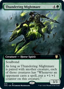 Thundering Mightmare (Extended Art) [Innistrad: Crimson Vow Commander]
