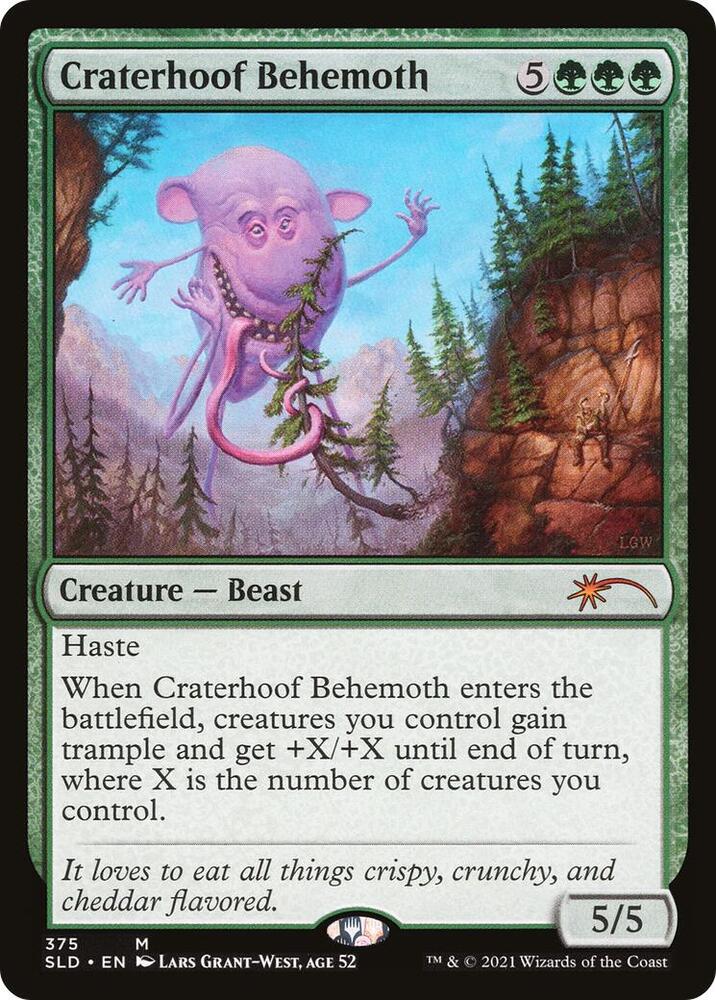 Craterhoof Behemoth (375) [Secret Lair Drop Series]