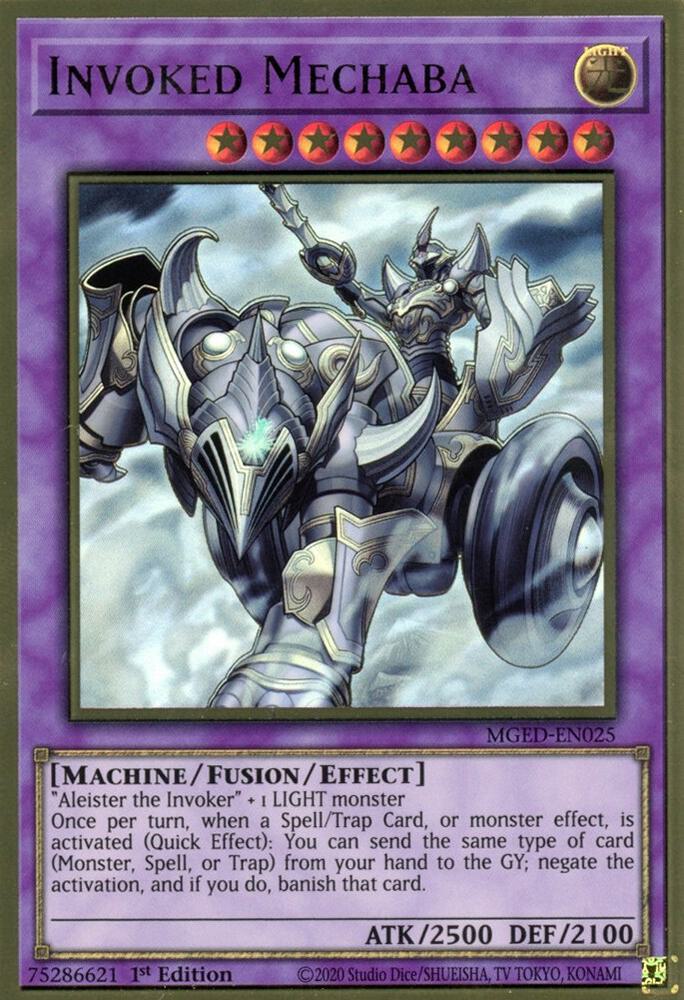 Invoked Mechaba [MGED-EN025] Gold Rare
