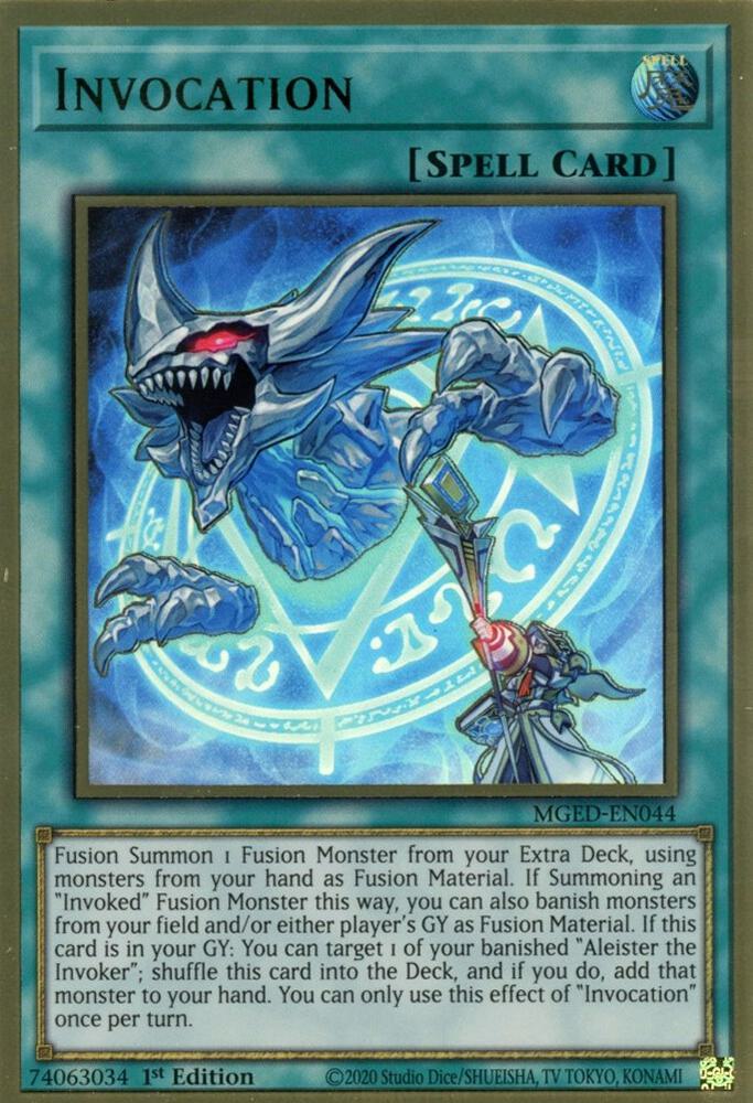 Invocation [MGED-EN044] Gold Rare