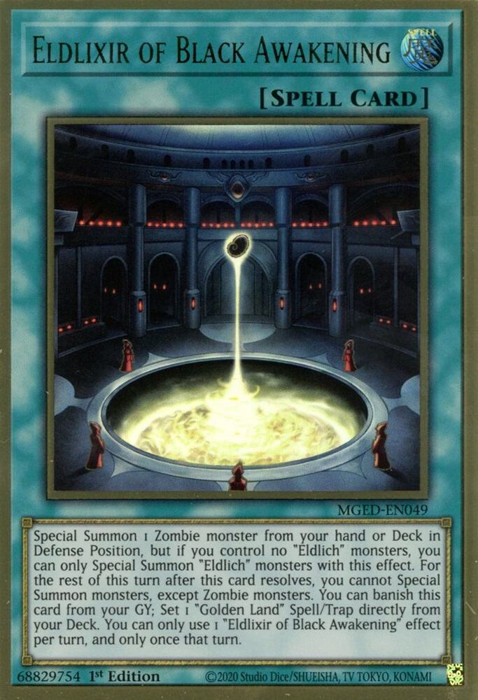 Eldlixir of Black Awakening [MGED-EN049] Gold Rare