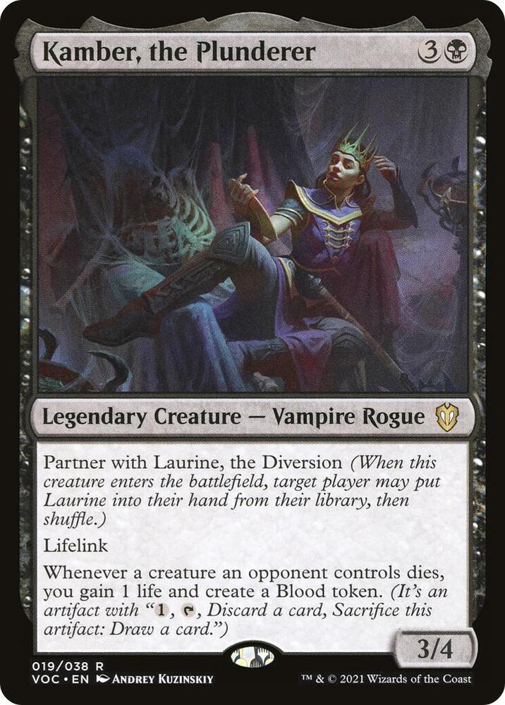 Kamber, the Plunderer [Innistrad: Crimson Vow Commander]