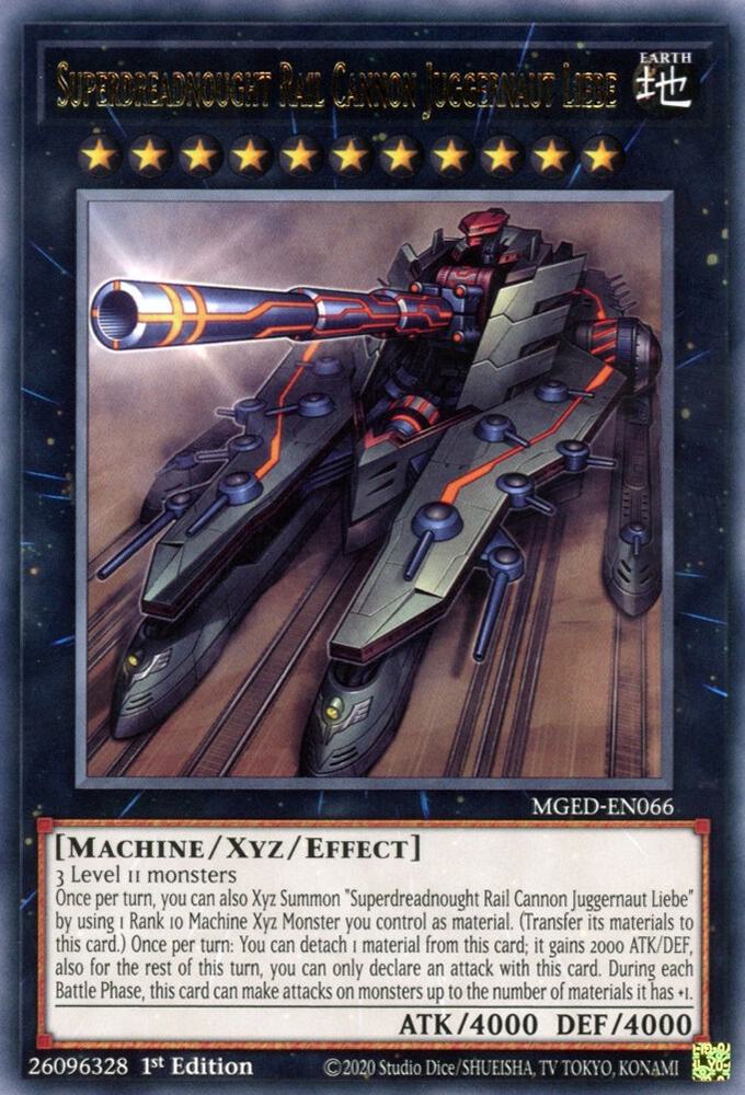 Superdreadnought Rail Cannon Juggernaut Liebe [MGED-EN066] Rare
