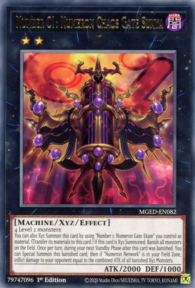 Number C1: Numeron Chaos Gate Sunya [MGED-EN082] Rare