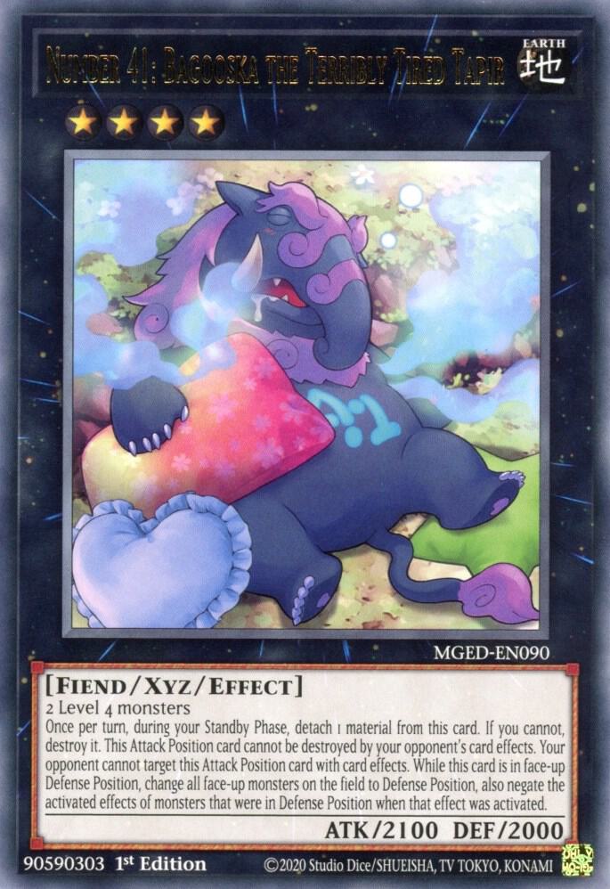Number 41: Bagooska the Terribly Tired Tapir [MGED-EN090] Rare