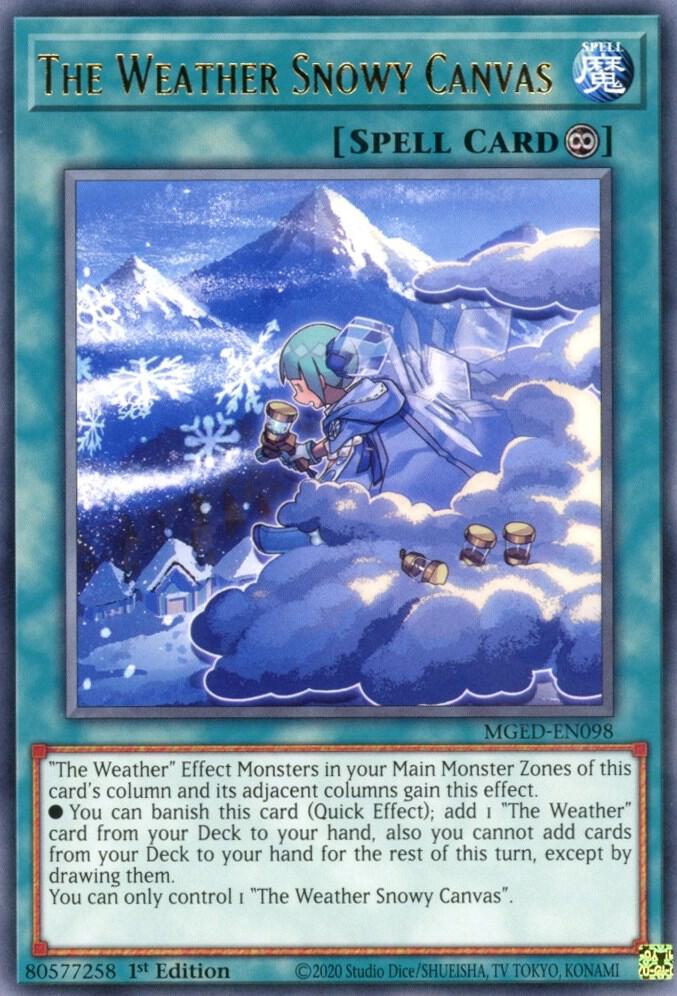 The Weather Snowy Canvas [MGED-EN098] Rare