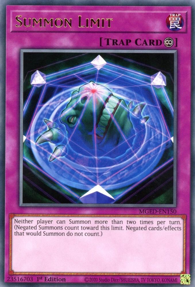 Summon Limit [MGED-EN150] Rare
