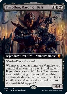 Timothar, Baron of Bats (Extended Art) [Innistrad: Crimson Vow Commander]