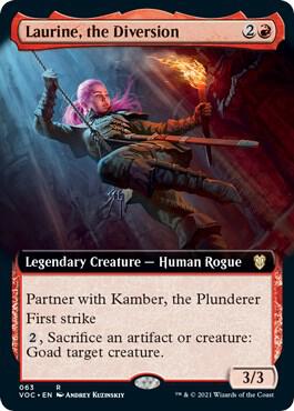 Laurine, the Diversion (Extended Art) [Innistrad: Crimson Vow Commander]