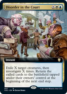 Disorder in the Court (Extended Art) [Innistrad: Crimson Vow Commander]