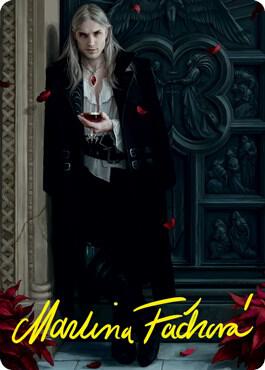 Sorin the Mirthless 1 Art Card (Gold-Stamped Signature) [Innistrad: Crimson Vow Art Series]
