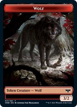 Wolf Token (011) [Innistrad: Crimson Vow Tokens]