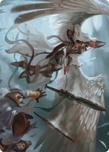 Angelic Quartermaster Art Card [Innistrad: Crimson Vow Art Series]