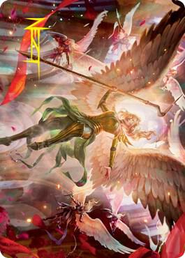 Sigarda's Summons Art Card (Gold-Stamped Signature) [Innistrad: Crimson Vow Art Series]