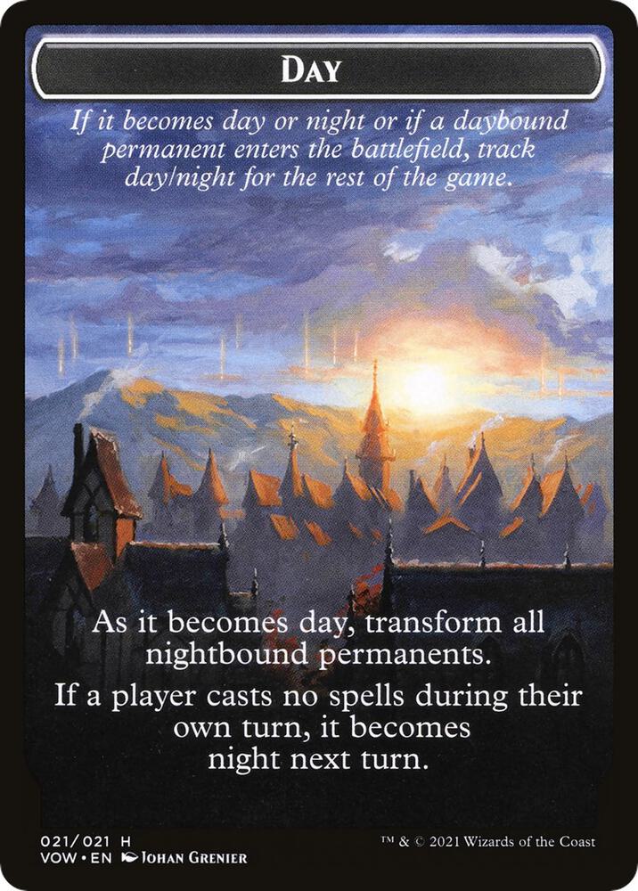 Day // Night Double-Sided Token [Innistrad: Crimson Vow Tokens]