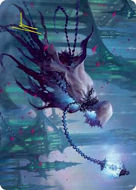 Wanderlight Spirit Art Card (Gold-Stamped Signature) [Innistrad: Crimson Vow Art Series]