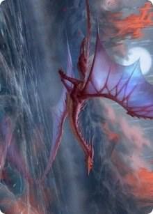 Manaform Hellkite Art Card [Innistrad: Crimson Vow Art Series]