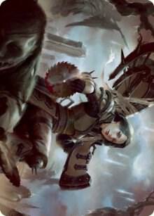Sawblade Slinger Art Card [Innistrad: Crimson Vow Art Series]