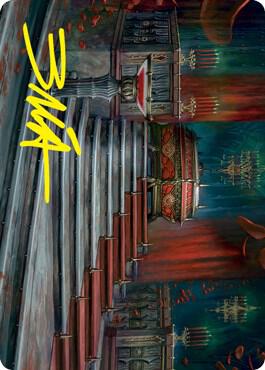 Edgar Markov's Coffin Art Card (Gold-Stamped Signature) [Innistrad: Crimson Vow Art Series]