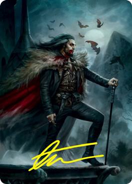 Dracula, Blood Immortal Art Card (Gold-Stamped Signature) [Innistrad: Crimson Vow Art Series]