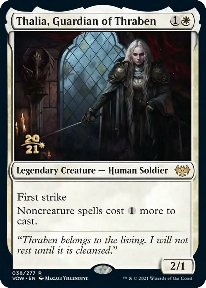 Thalia, Guardian of Thraben [Innistrad: Crimson Vow Prerelease Promos]