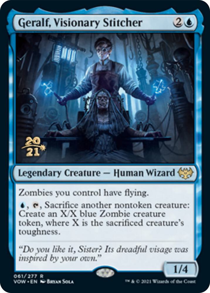 Geralf, Visionary Stitcher [Innistrad: Crimson Vow Prerelease Promos]