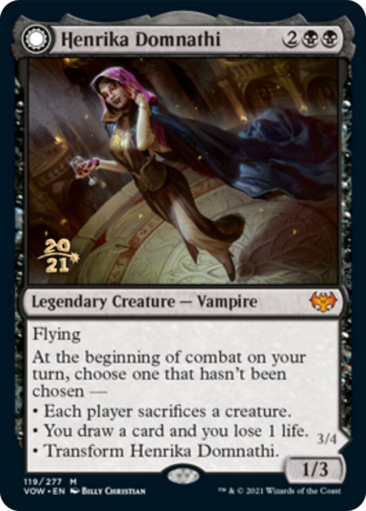 Henrika Domnathi // Henrika, Infernal Seer [Innistrad: Crimson Vow Prerelease Promos]