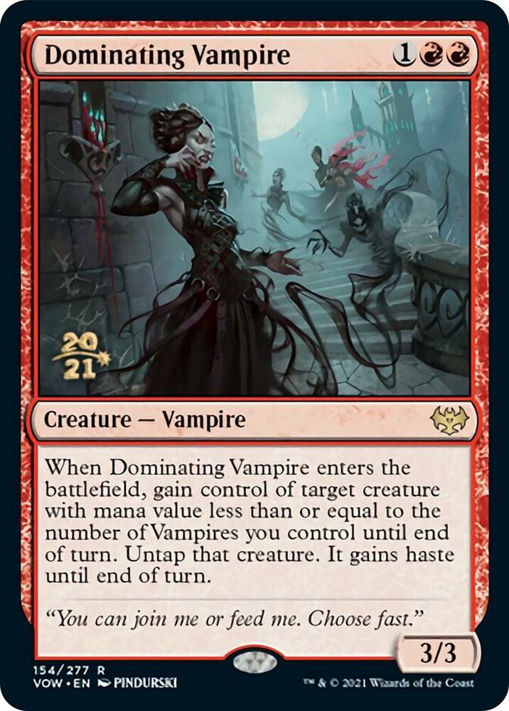 Dominating Vampire [Innistrad: Crimson Vow Prerelease Promos]