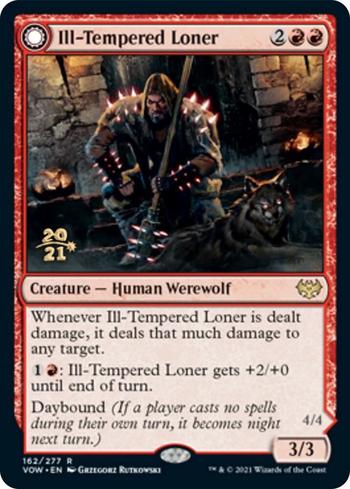 Ill-Tempered Loner // Howlpack Avenger [Innistrad: Crimson Vow Prerelease Promos]