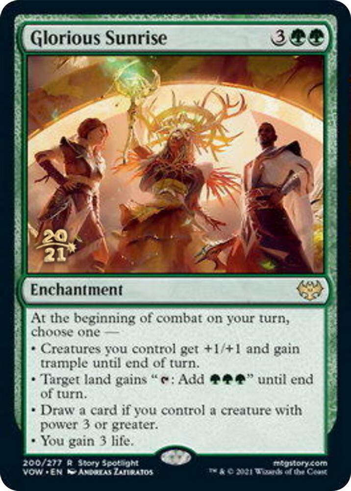 Glorious Sunrise [Innistrad: Crimson Vow Prerelease Promos]