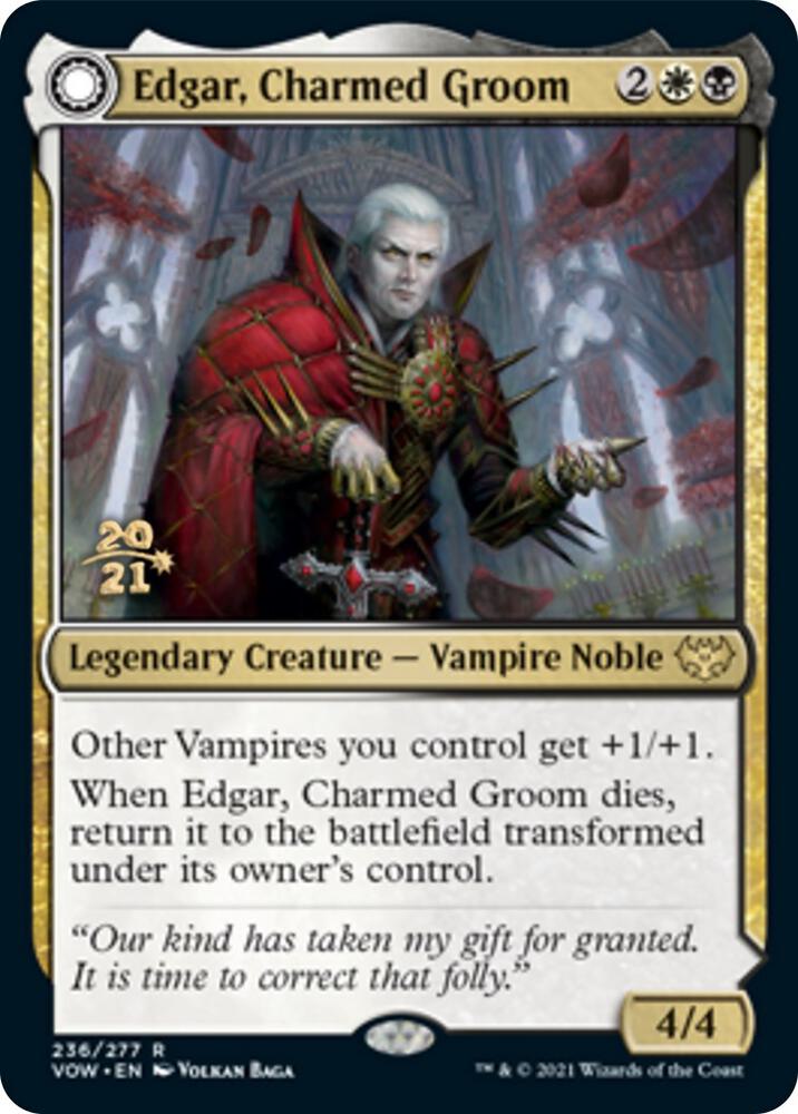 Edgar, Charmed Groom // Edgar Markov's Coffin [Innistrad: Crimson Vow Prerelease Promos]