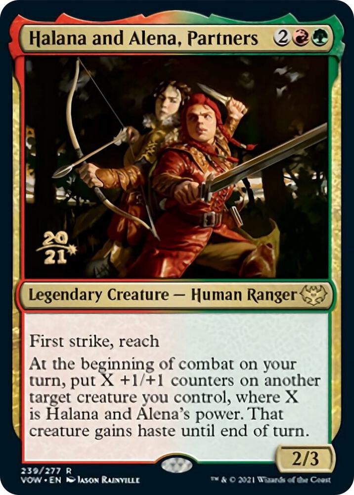 Halana and Alena, Partners [Innistrad: Crimson Vow Prerelease Promos]