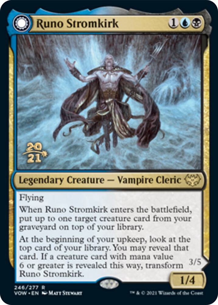 Runo Stromkirk // Krothuss, Lord of the Deep [Innistrad: Crimson Vow Prerelease Promos]