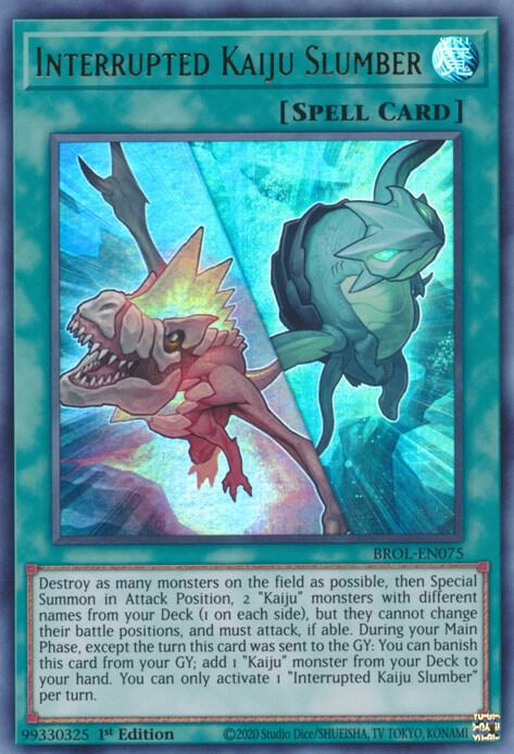 Interrupted Kaiju Slumber [BROL-EN075] Ultra Rare