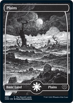 Plains (The Moonlit Lands) (Foil Etched) [Innistrad: Crimson Vow Promos]