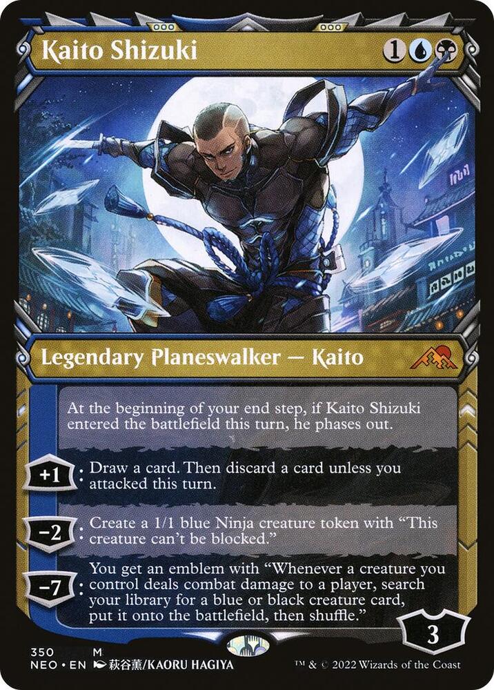 Kaito Shizuki (Showcase Ninja) [Kamigawa: Neon Dynasty]