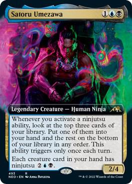 Satoru Umezawa (Extended Art) [Kamigawa: Neon Dynasty]